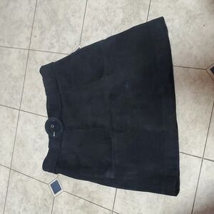 Context black leather skirt size 2